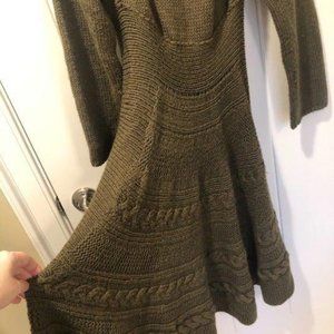Anthropologie Moth Cable Knit Sweater Coat